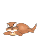 The adorable otters speak English（個別スタンプ：25）