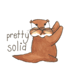 The adorable otters speak English（個別スタンプ：27）