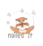 The adorable otters speak English（個別スタンプ：30）