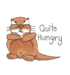 The adorable otters speak English（個別スタンプ：33）