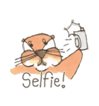 The adorable otters speak English（個別スタンプ：35）