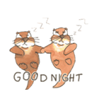 The adorable otters speak English（個別スタンプ：38）