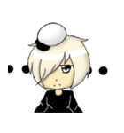 Black and white sesame tang yuan brother（個別スタンプ：2）