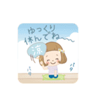 動く！夏のゆる敬語（個別スタンプ：17）