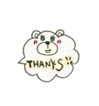 シロクマとパンダ（個別スタンプ：4）