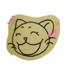 紙の上のにゃんこ（個別スタンプ：1）
