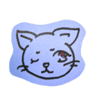 紙の上のにゃんこ（個別スタンプ：4）