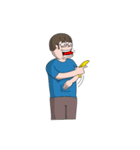 A Guy and Banana（個別スタンプ：5）