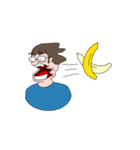 A Guy and Banana（個別スタンプ：6）