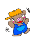 ぶたクマ君（個別スタンプ：4）