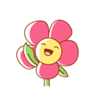 Cute Cartoon Flower（個別スタンプ：1）
