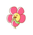 Cute Cartoon Flower（個別スタンプ：14）