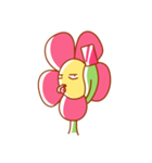Cute Cartoon Flower（個別スタンプ：15）