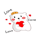 whitebear and moji（個別スタンプ：40）