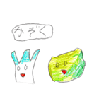 食べ物お絵かきスタンプ。（個別スタンプ：4）