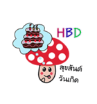 Cute little mushroom（個別スタンプ：15）