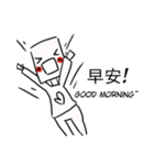 workaholic white paper（個別スタンプ：2）