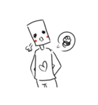 workaholic white paper（個別スタンプ：5）