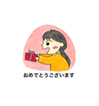 男の子女の子（個別スタンプ：6）