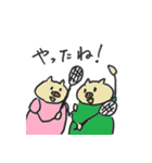 ゆるい豚のバドミントン（個別スタンプ：1）