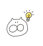 しろい ねこさん（個別スタンプ：15）