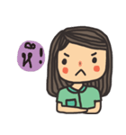 little dark green（個別スタンプ：13）