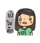 little dark green（個別スタンプ：34）