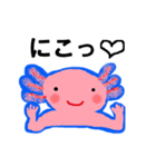 ほんわか＆ラブリー！！ウーパールーパー（個別スタンプ：3）