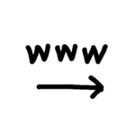 矢印と文字（個別スタンプ：9）