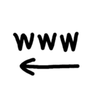 矢印と文字（個別スタンプ：10）