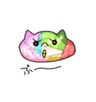 変なネコ 怒った猫（個別スタンプ：23）