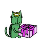 さるねこ＆かっぱねこ（個別スタンプ：38）