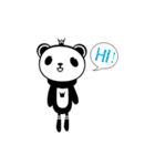 ビブパンダ第1弾：かわいい動くスタンプ（個別スタンプ：1）