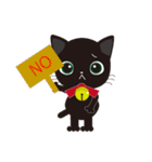 Short tail Black cat（個別スタンプ：18）