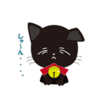 Short tail Black cat（個別スタンプ：24）