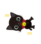 Short tail Black cat（個別スタンプ：26）