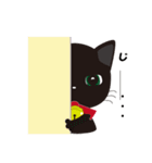 Short tail Black cat（個別スタンプ：32）