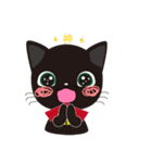 Short tail Black cat（個別スタンプ：38）