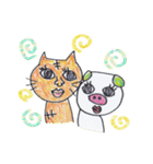 ねことぶたと時々…（個別スタンプ：40）