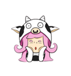 Little cow sticker（個別スタンプ：8）