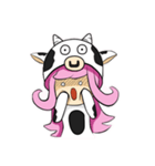 Little cow sticker（個別スタンプ：9）