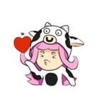 Little cow sticker（個別スタンプ：11）
