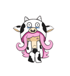 Little cow sticker（個別スタンプ：15）