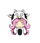 Little cow sticker（個別スタンプ：17）