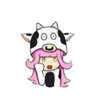 Little cow sticker（個別スタンプ：19）