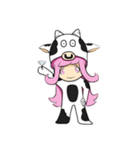 Little cow sticker（個別スタンプ：21）