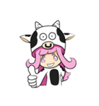 Little cow sticker（個別スタンプ：22）