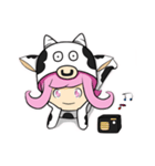 Little cow sticker（個別スタンプ：24）