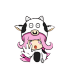 Little cow sticker（個別スタンプ：27）