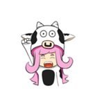 Little cow sticker（個別スタンプ：34）